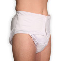 Modeled Adult Pocket Diaper.