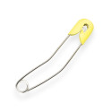 Yellow Double-Locking Diaper Pin.