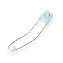 Blue Double-Locking Diaper Pin.