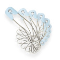 Slide Locking Blue Diaper Pins.