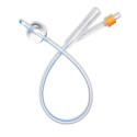Three-Way Silicone Foley Catheter.