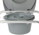 Rolling Commode Chair pail.
