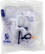 Packaged back-view of Urinary Drainage Bag.