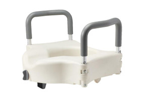 4" Clamp-on 600LB Raised Toilet Seat With Arms