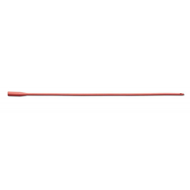 Red Rubber Latex Intermittent Catheter.