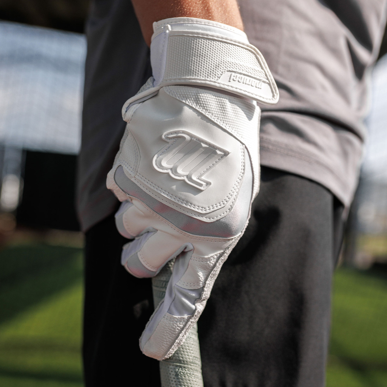 Gants Sport TW Sports Gants De Frappe (batting Gloves) Pour Baseball/ softball - En Cuir - Blanc - Pour Adultes Et Jeunes - Marque TW Sports & Kilts Gants Cuir Batting Gloves