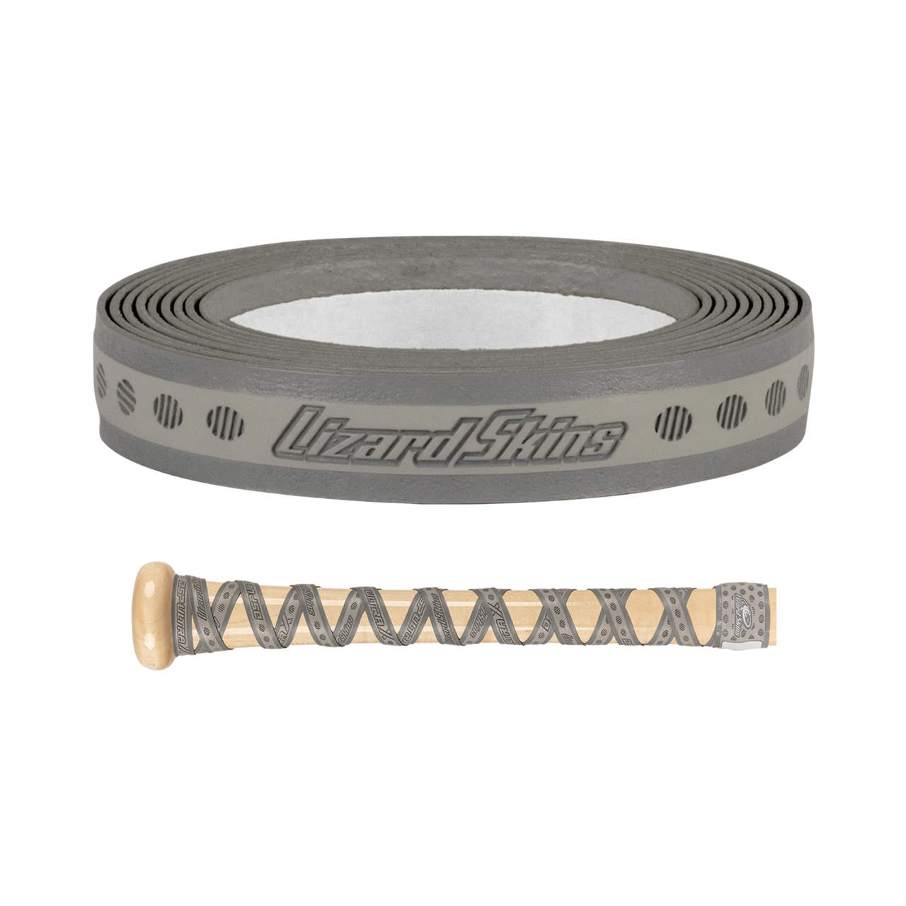 Marucci Lizard Skins DSP Ultra X Platinum Gray Grip de Bat - 1