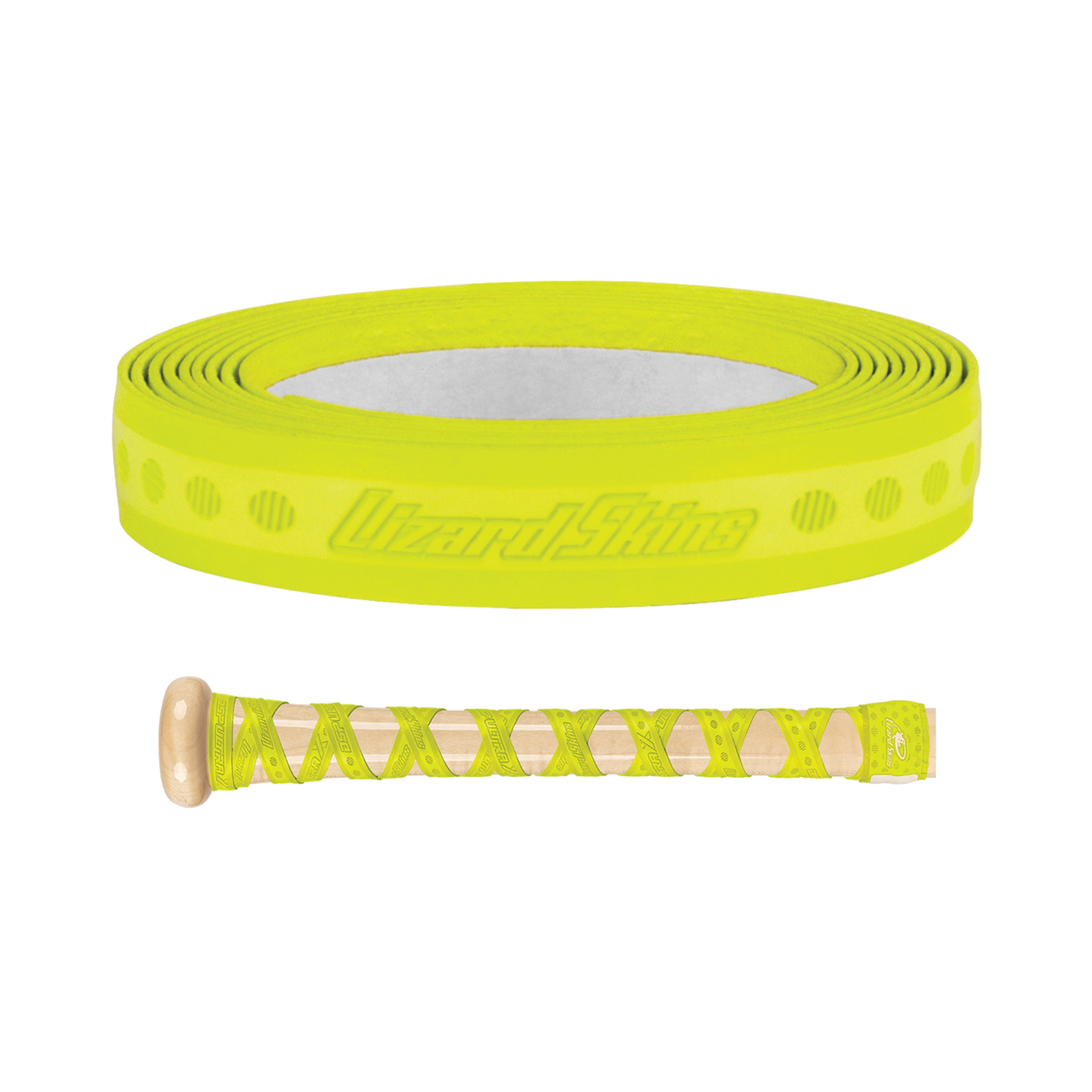 Marucci Lizard Skins DSP Ultra X Neon Yellow Grip de Bat - 1
