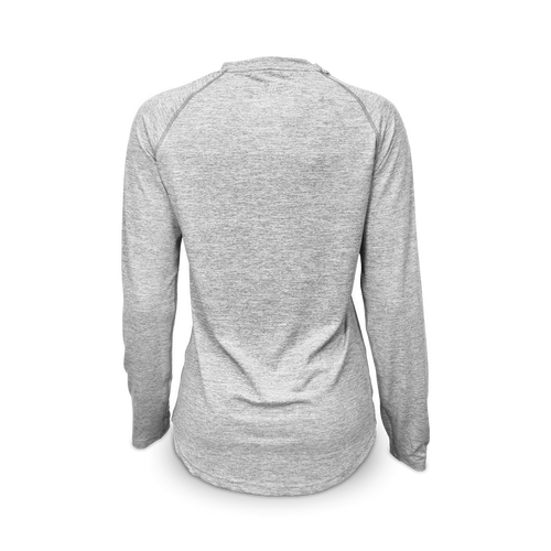 Custom Women's Heathered Long Sleeve Performance Tee