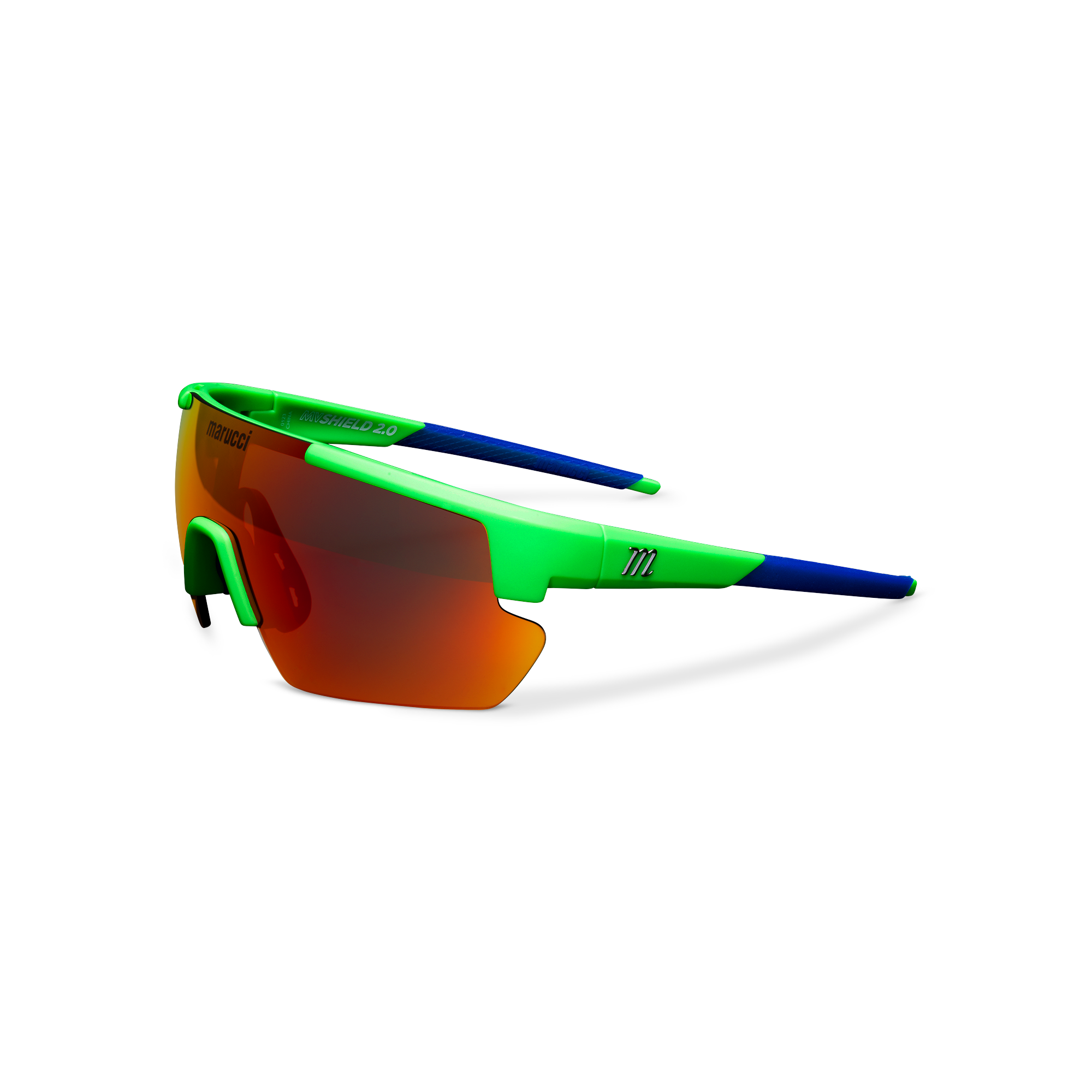 Marucci Youth Shield 2.0 Performance Sunglasses - Matte Green