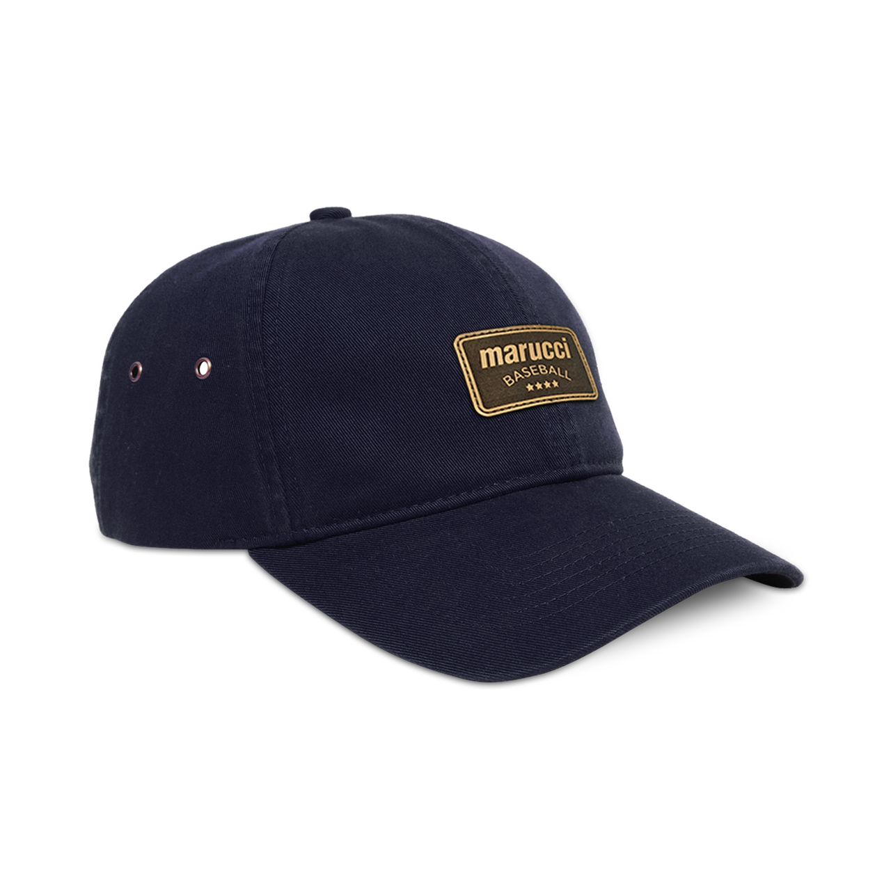 Marucci Marucci Stamp Leather Patch Hat Navy Blue Adult