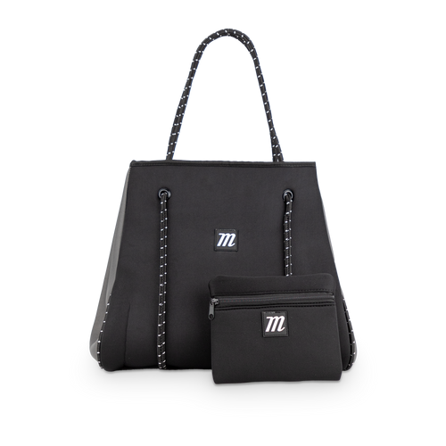 M black tote bag