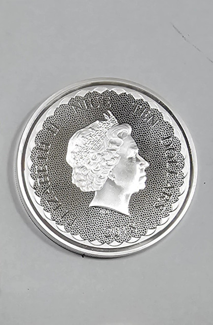 2018 Double Dragon & Pearl of Wisdom Niue Silver Glided Round Medal