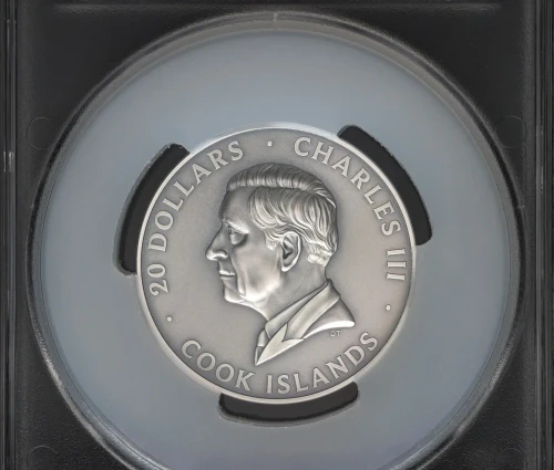 2025 Cook Islands 1oz Silver Glided  Hidden Treasure - Grande Europe Medal PCGS