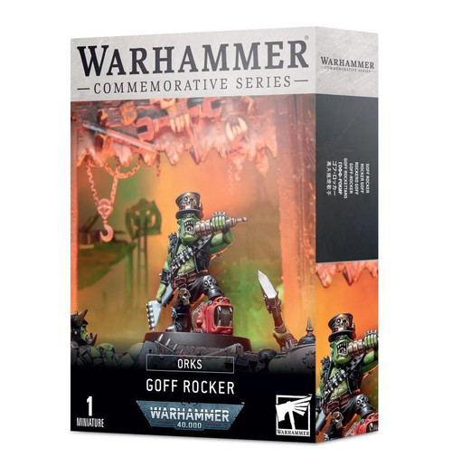 GOFF ROCKER - ORKS Miniature UNPAINTED - Warhammer 40k Commemorative Series cxty