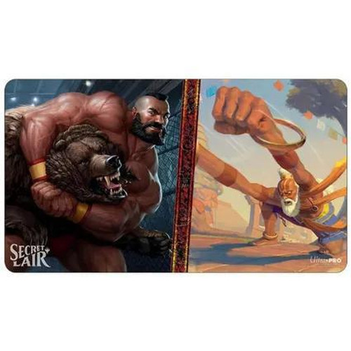 Zangief, the Red Cyclone and Dhalsim, Pliable Pacifist Playmat Secret Lair: Street Fighter, Magic the Gathering