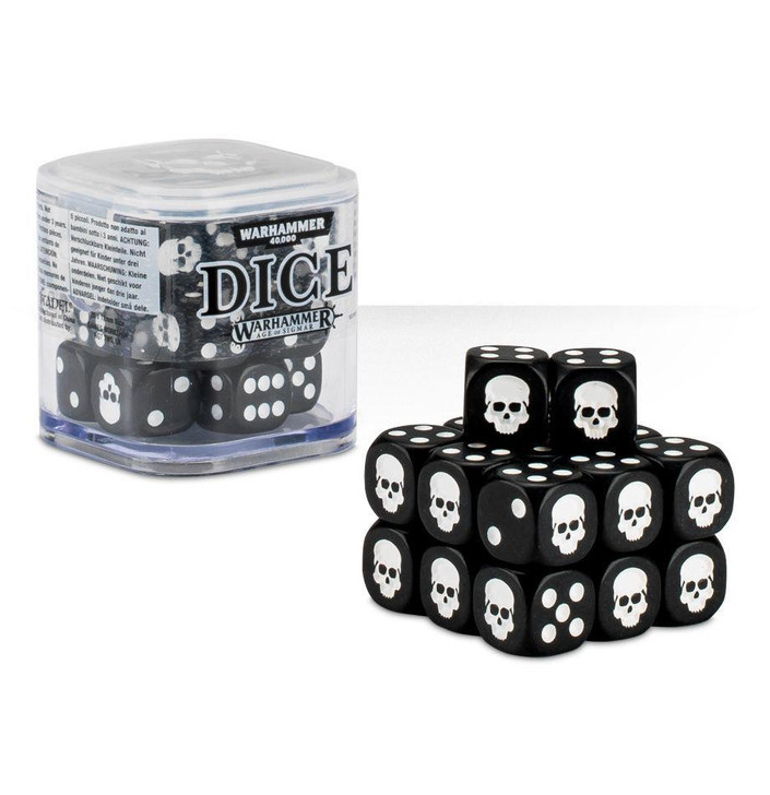 Warhammer 12mm Dice Set - BLACK