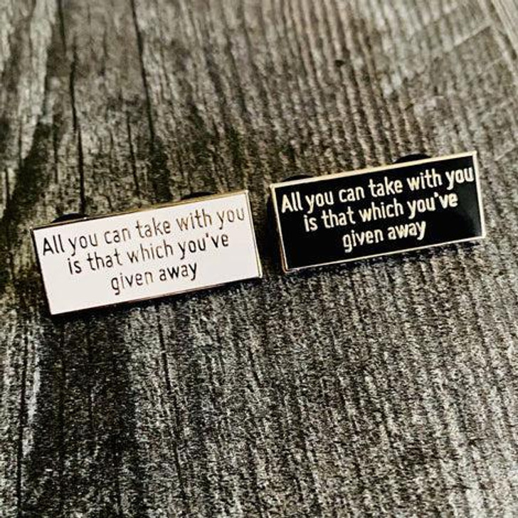 All You Can Take with You Lapel Pin, It's a Wonderful Life
