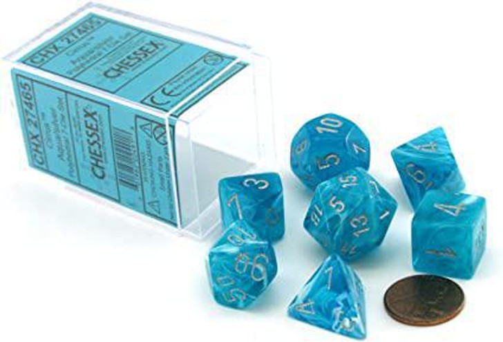 Cirrus® Polyhedral Aqua/silver 7-Die Set