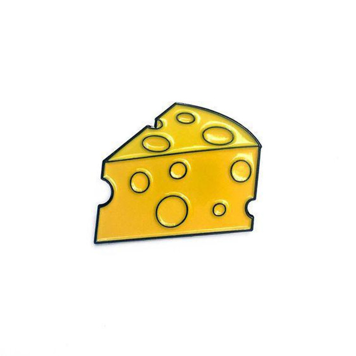 Kolorspun Pins - Cheese Emoji Enamel Pin - Standard
