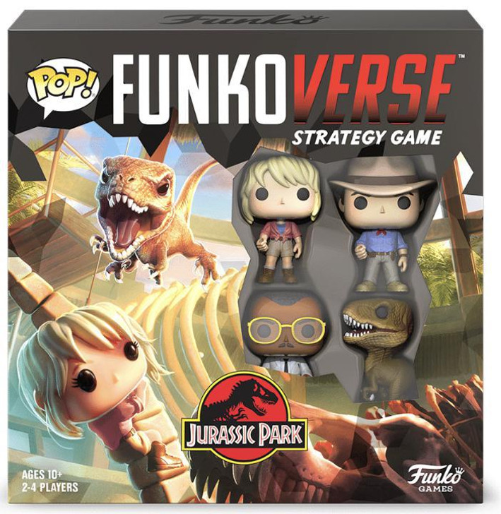 Funkoverse Strategy Game: Jurassic Park 100 4-Pack