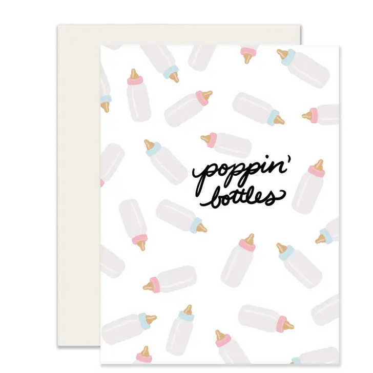 Baby Bottles - New Baby Card