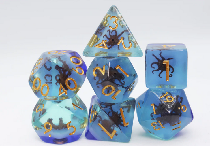 Coffee Octopus RPG Dice Set