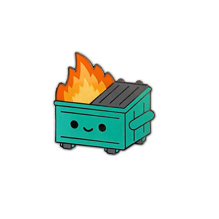 Dumpster Fire Pin