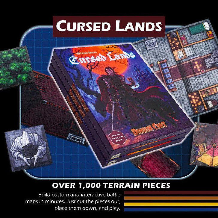 Dungeon Craft - Cursed Lands Book 2D Terrain for DnD