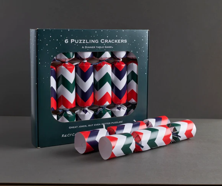 6 Christmas Crackers- Escape Room Crackers, Puzzle Game