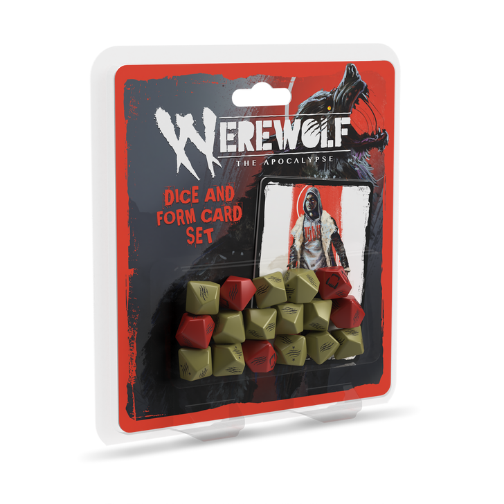 Dice and Form Card Set for Werewolf The Apocalypse 5th Edition Roleplaying Game