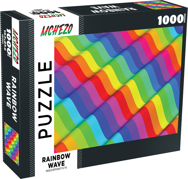 1000 Piece Rainbow Wave Puzzle