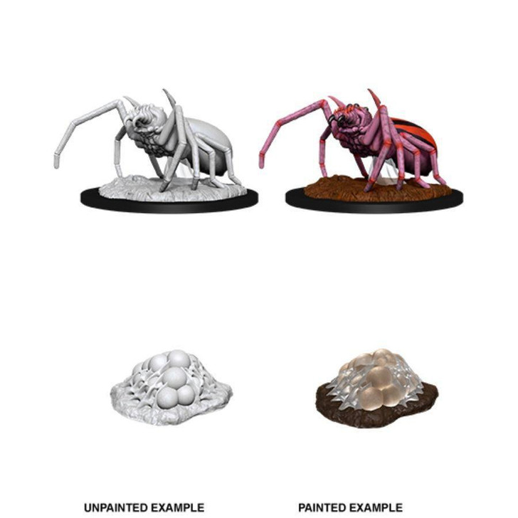 DUNGEONS AND DRAGONS: NOLZUR'S MARVELOUS UNPAINTED MINIATURES: W12 GIANT SPIDER AND EGG CLUTCH