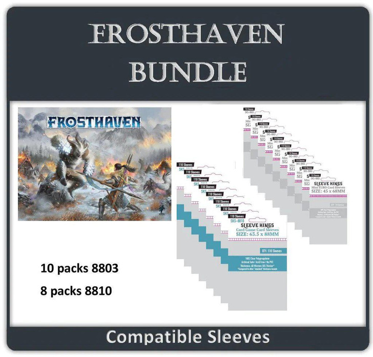 "Frosthaven" Sleeve Bundle (8803 X 10 + 8810 X 8)