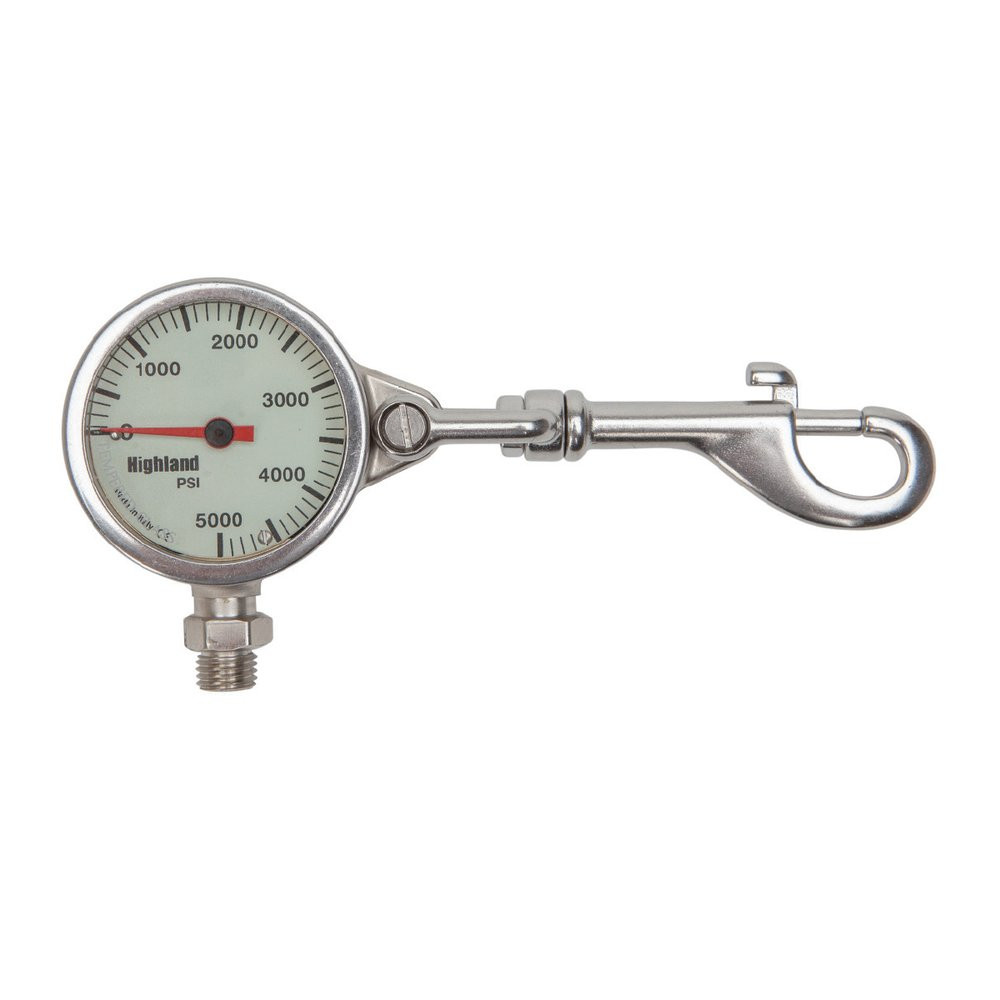 Highland by XS Scuba 2" (5.1 cm) Brass & Snap SPG