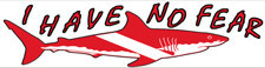 Scuba Diving Bumper Decal Sticker "I Have No Fear"