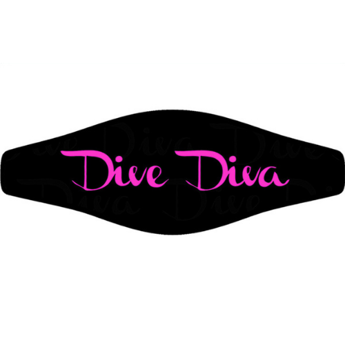 Dive Diva comfort padded scuba diving mask strap cover