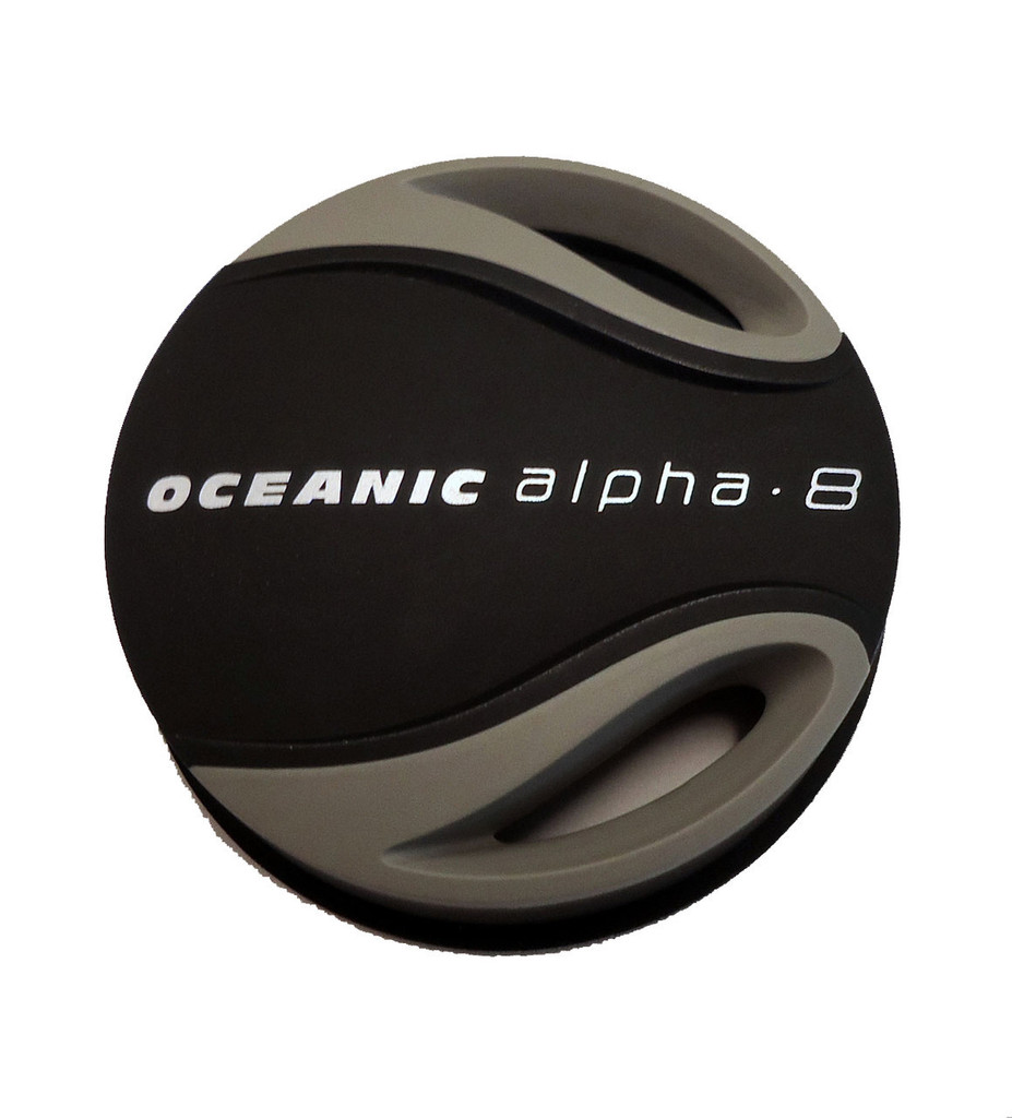 Diaphragm Cover Second Stage Oceanic Alpha 8 - Gray & Black