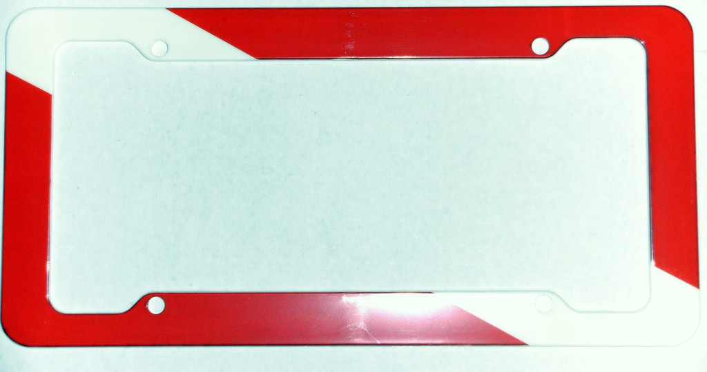 Scuba License Plate Frame Dive Flag