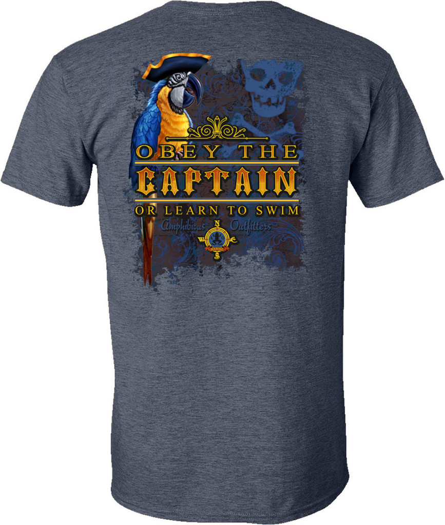 Amphibious Outfitters T-Shirt - Captain's Law HN- Obey the Captain