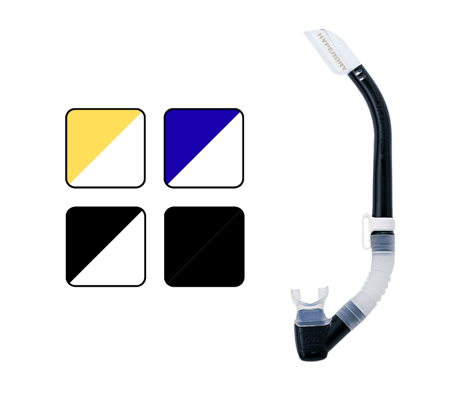 Tusa Imprex II Hyperdry Snorkel Scuba Diving FreeDiving Snorkeling