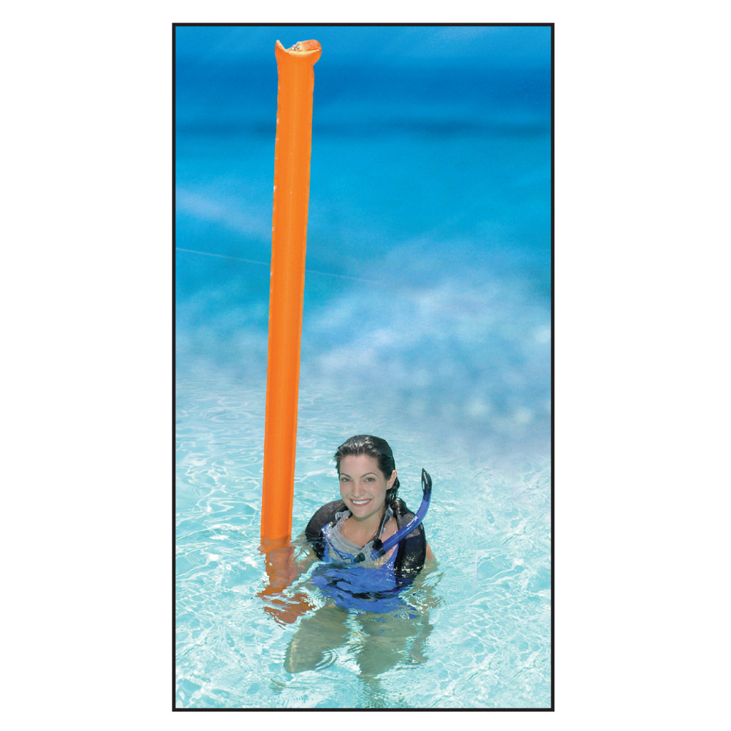 XS Scuba Surface Marker Buoy SMB Lift Bag Orange 50 lb 7 Feet