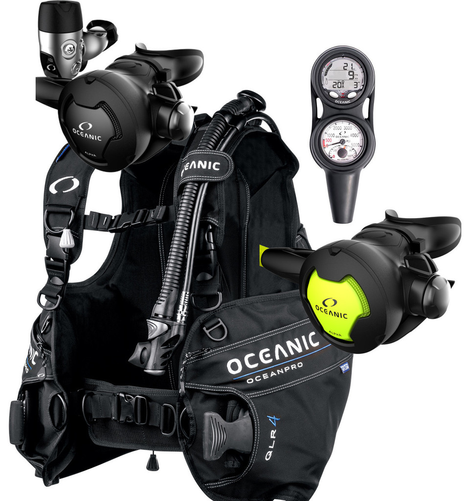 Oceanic Alpha 10 Ocean Pro Veo Computer Package Scuba Diving Regulator SM