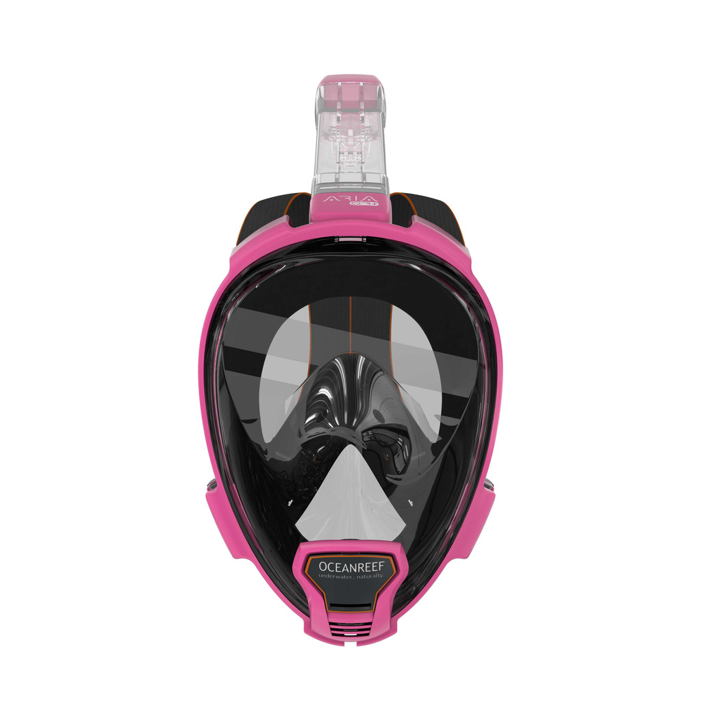 Ocean Reef Aria QR+ Duo Travel Set Pink M/L Mask L/XL Fins