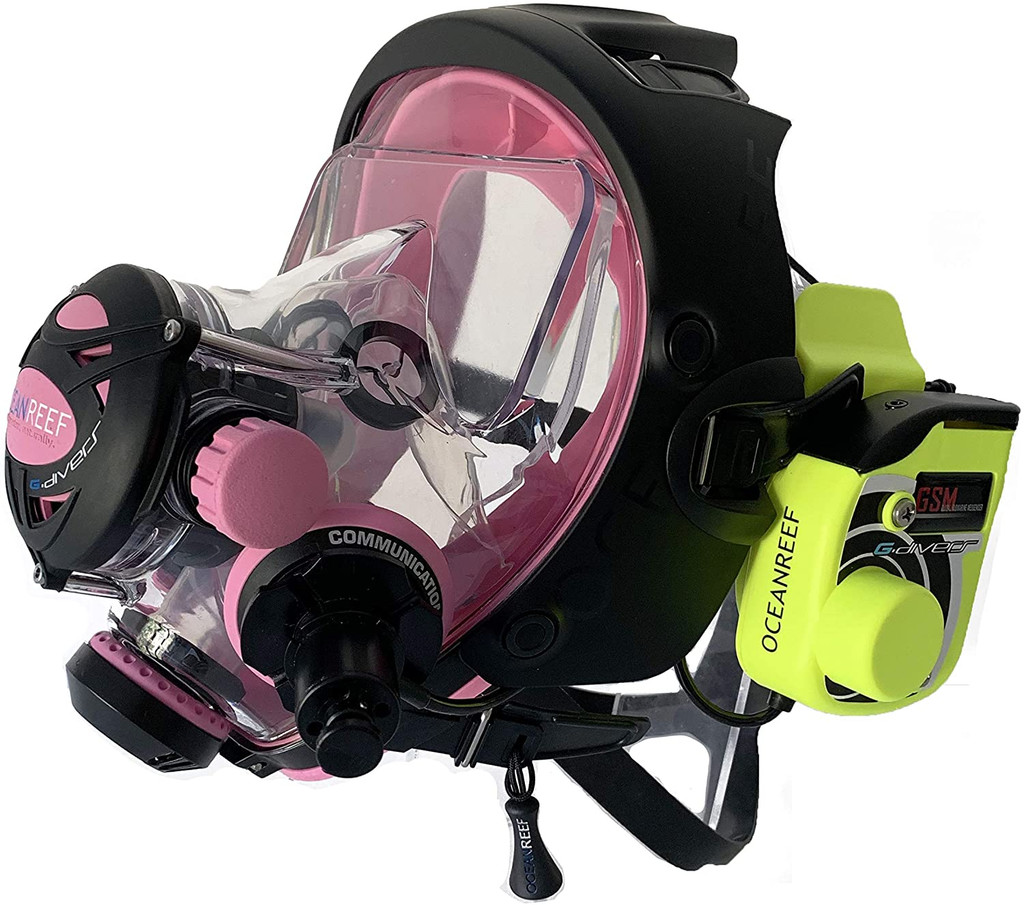 Ocean Reef Neptune Space G.divers Full GSM Radio Communication Diving Mask SM Pink