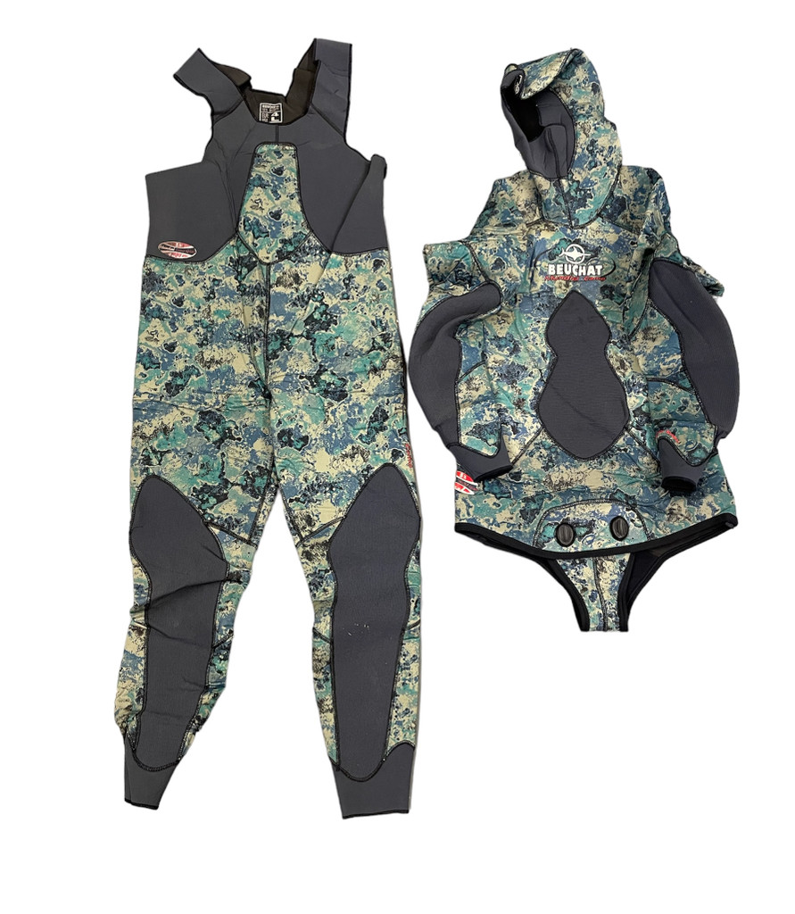 Beuchat Camo Green 5mm Freediving Wetsuit