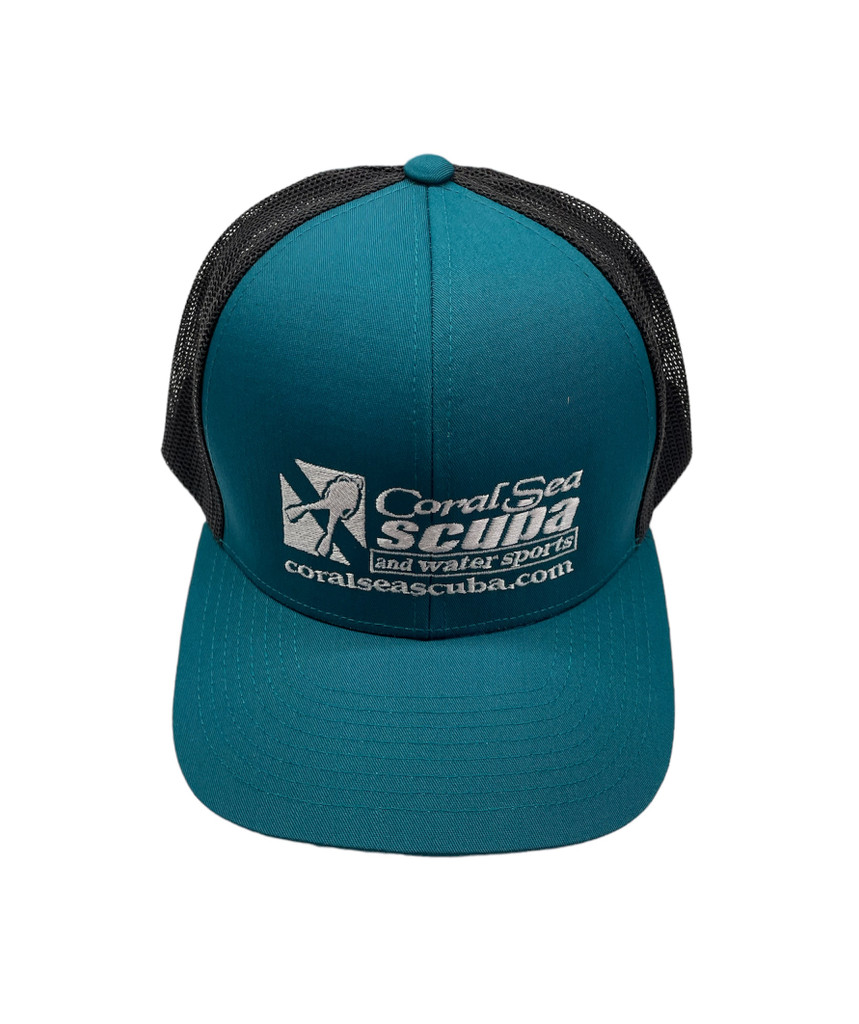 Coral Sea Scuba Trucker Dive Hat Cap