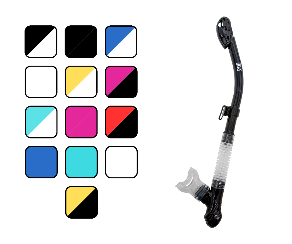 Sherwood Tiga Dry Scuba Diving Dive Snorkel Free-Diving
