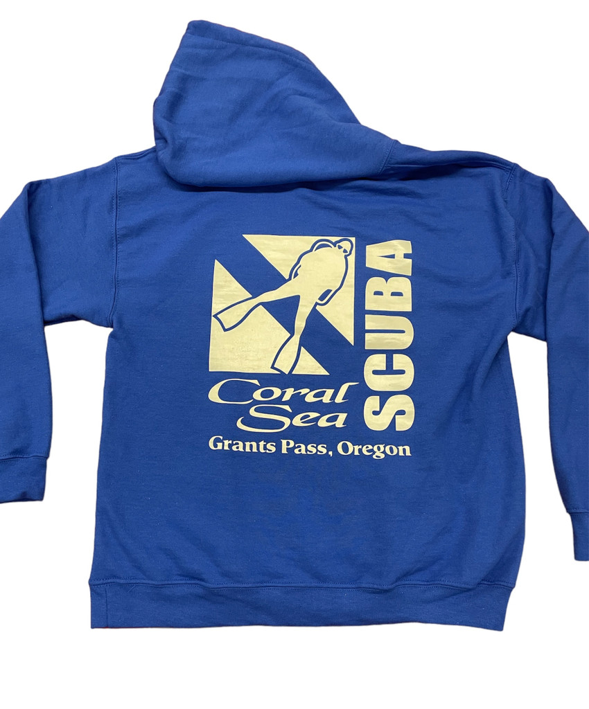 Coral Sea Scuba Logo Sweatshirt Scuba Diving Hoodie
