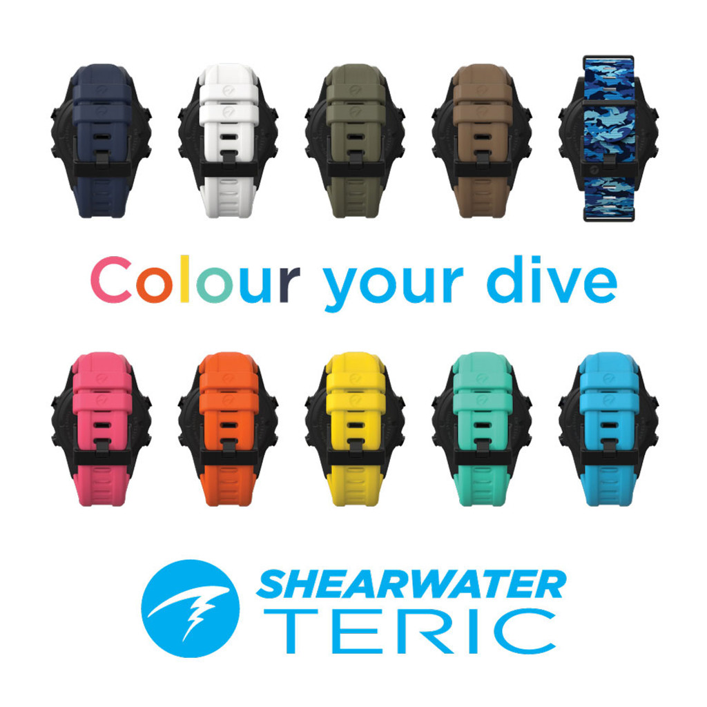 Shearwater Teric Wrist Watch Dive Computer Color Strap